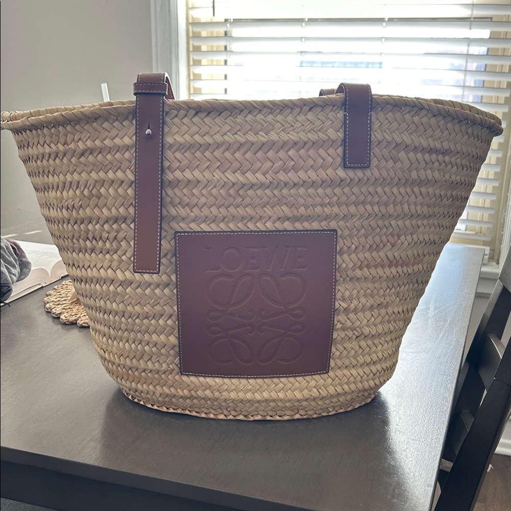 Loewe Brown Woven Tote
